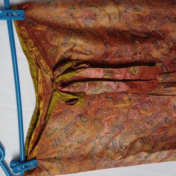 Paisley wrap around pants, reversible, silky - Picture 2 of 8